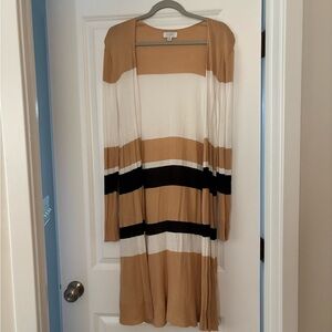 Mud Pie Tan and Black Cardigan